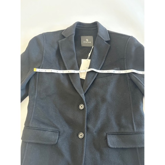 ANINE BING Quinn Blazer Black Cashmere Blend - Women's XXS - MSRP $650 - Picture 9 of 15